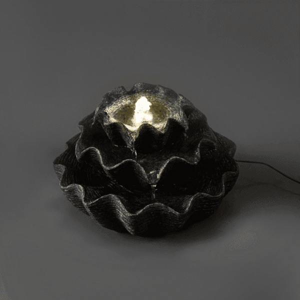 Fontaine solaire coquillage