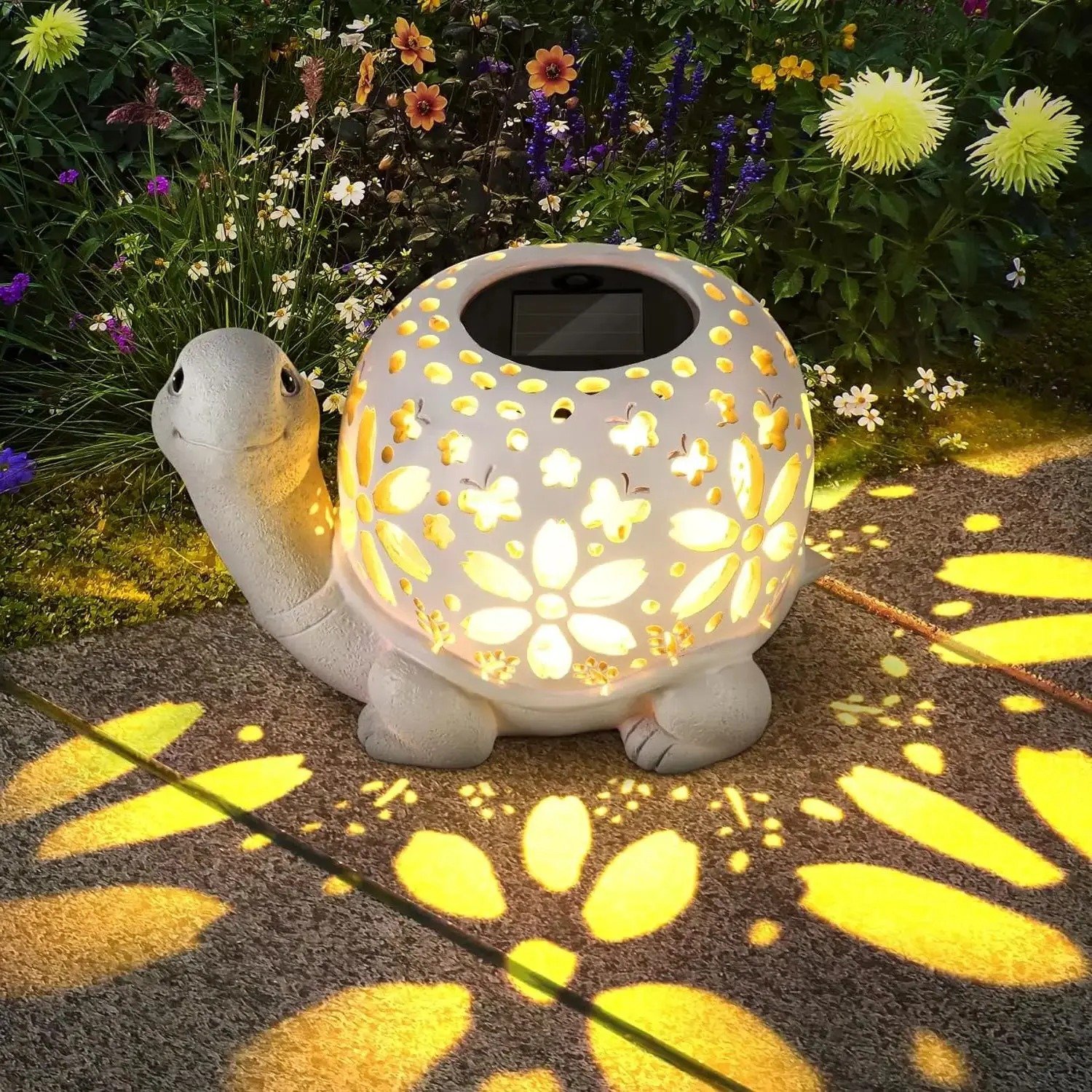 Lampe solaire tortue pour jardin 1 Lampe solaire tortue pour jardin