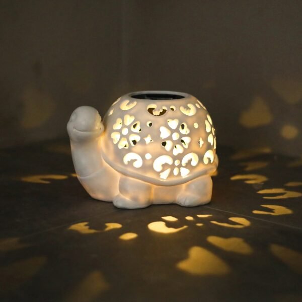 Lampe solaire tortue pour jardin