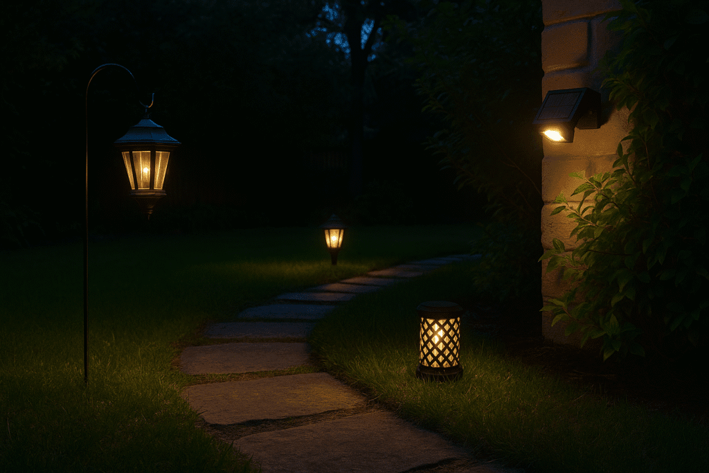 Ambiance apaisante avec lampes solaires