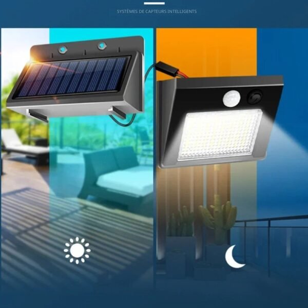 Eden Solaire 46 Applique murale solaire LED d'extérieur avec détecteur
