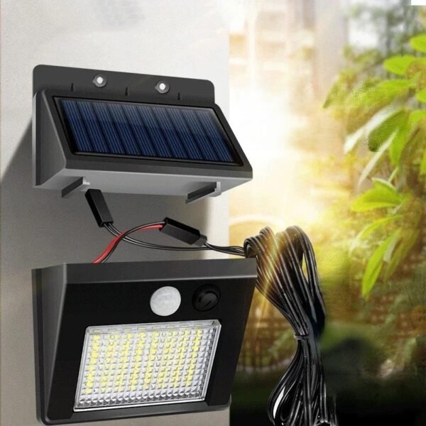 Applique murale solaire LED d'extérieur avec détecteur