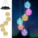 Carillon boules solaires dexterieur a suspendre 2