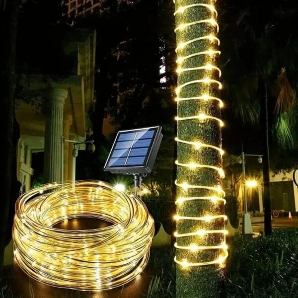 Guirlande solaire LED tube