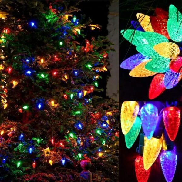 Eden Solaire 44 Guirlande solaire lumineuse pour sapin extérieur