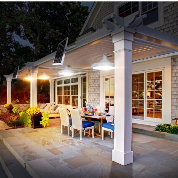 Luminaire solaire suspendu pour pergola ou gazebo