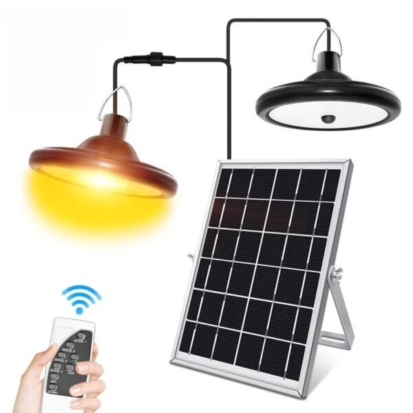 Luminaire solaire suspendu pour pergola ou gazebo