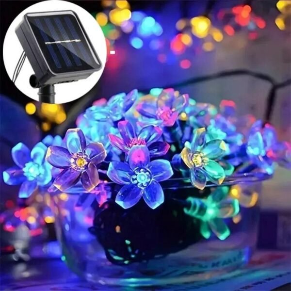 Guirlande solaire fleurs