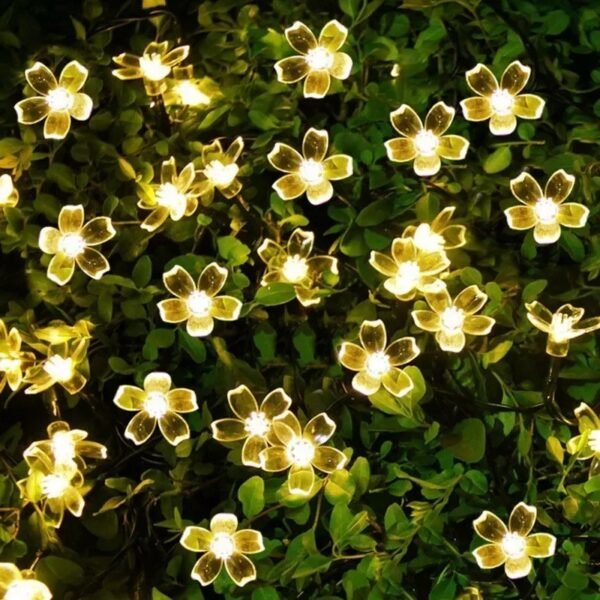 Guirlande solaire fleurs