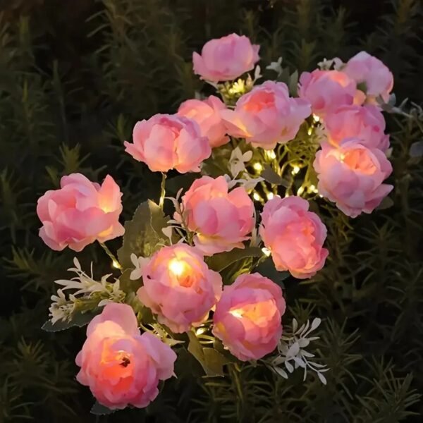 Eden Solaire 48 Lampe plante à fleurs camélia solaires pour jardin