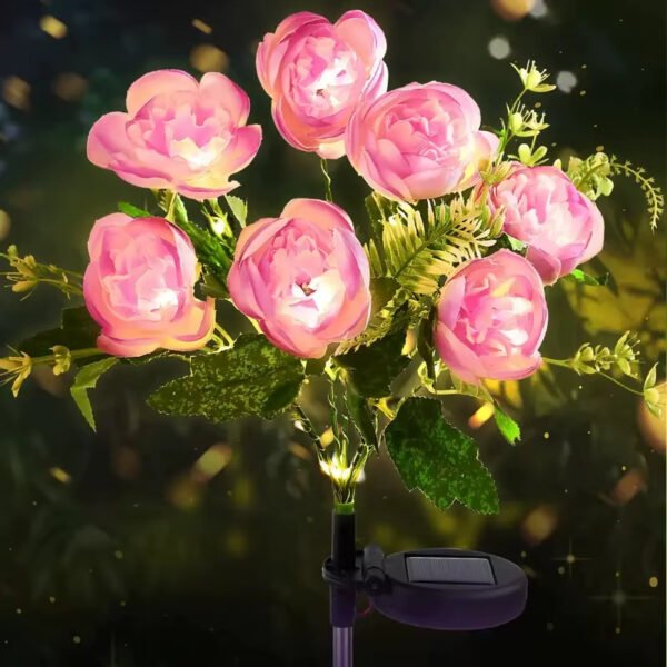 Eden Solaire 47 Lampe plante à fleurs camélia solaires pour jardin