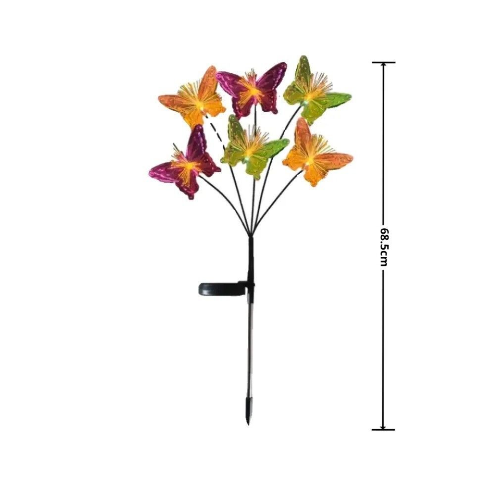 Borne papillons lumineux solaire à LED 9 Borne papillons lumineux solaire à LED