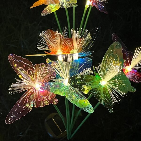 Eden Solaire 43 Borne papillons lumineux solaire à LED