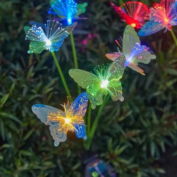 Eden Solaire 44 Borne papillons lumineux solaire à LED