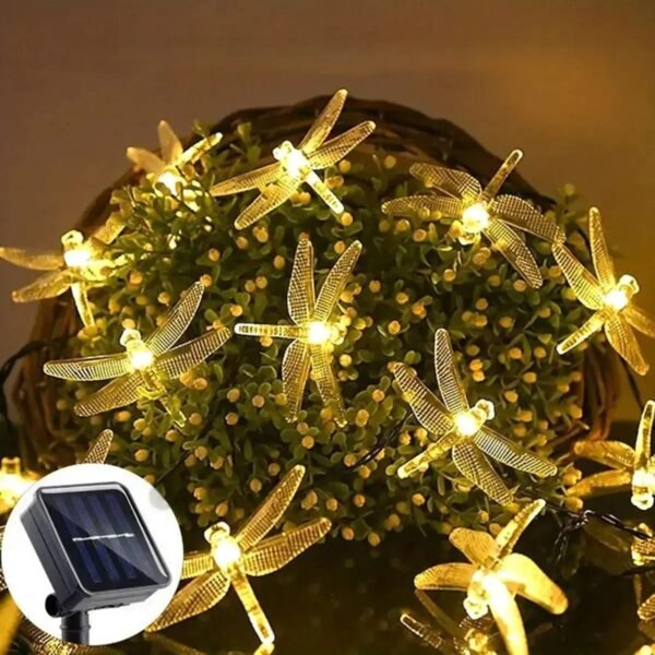 Guirlande solaire libellule